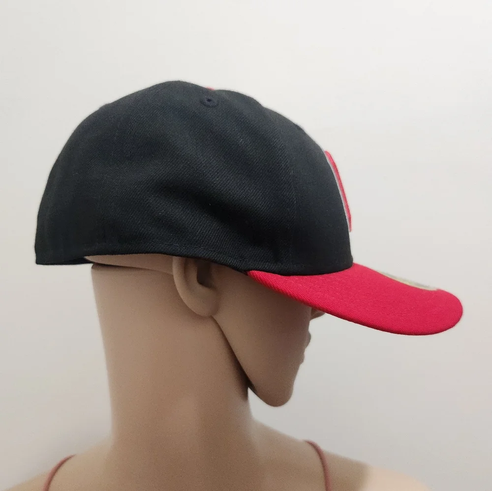 Ohio State Buckeyes New Era Basic Low Profile 59FIFTY Fitted Hat - Black/Scarlet